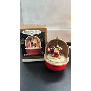 Hallmark Fred and Dino Christmas Tree Magic Keepsake Ornament 1995  Works